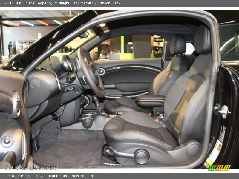  2015 Coupe Cooper S Carbon Black Interior