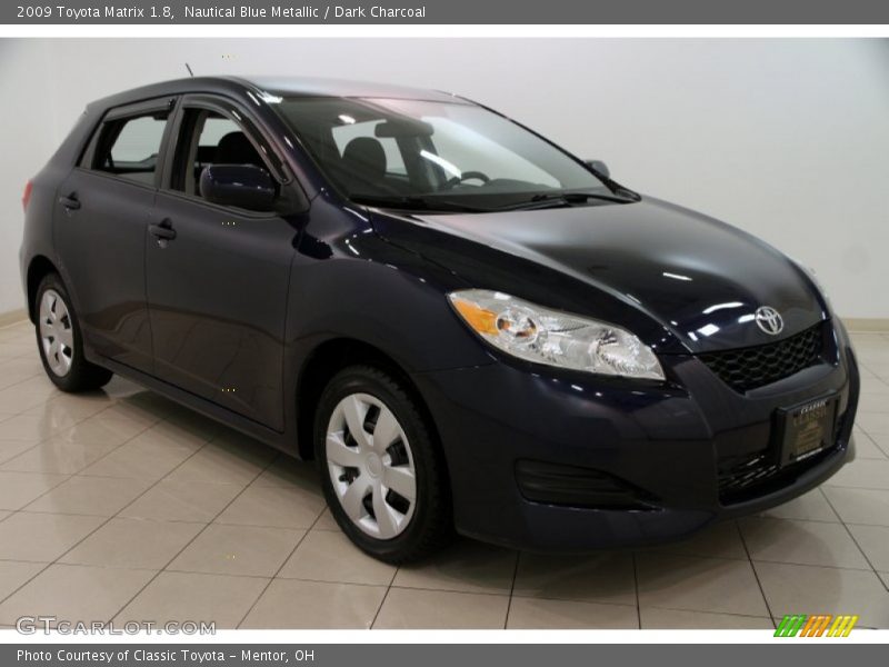 Nautical Blue Metallic / Dark Charcoal 2009 Toyota Matrix 1.8