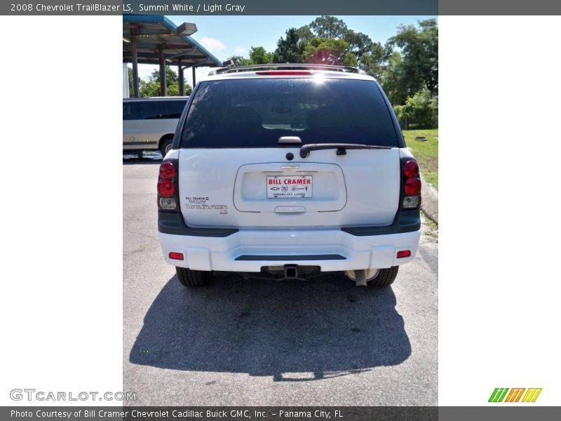 Summit White / Light Gray 2008 Chevrolet TrailBlazer LS