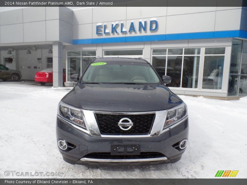 Dark Slate / Almond 2014 Nissan Pathfinder Platinum AWD