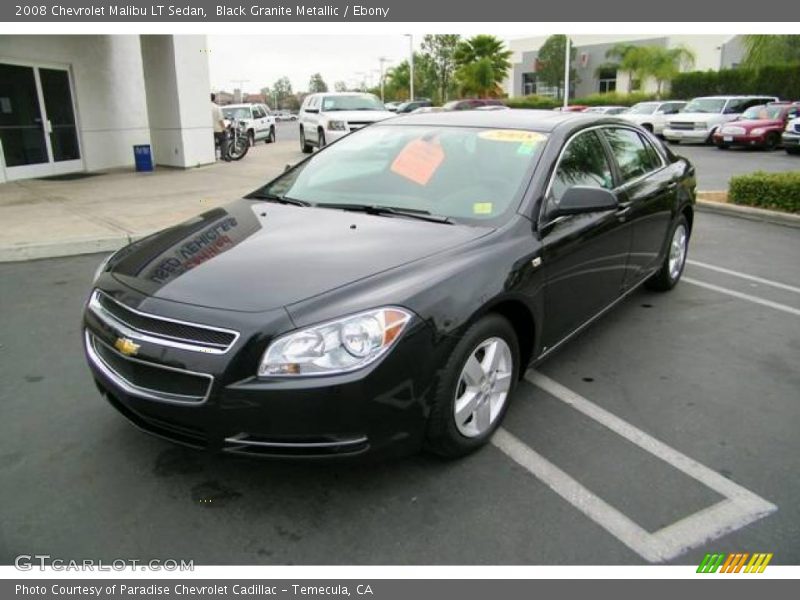 Black Granite Metallic / Ebony 2008 Chevrolet Malibu LT Sedan