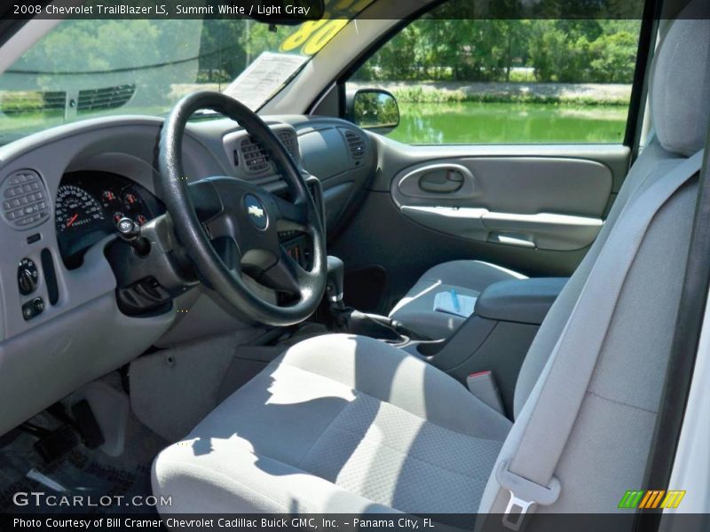 Summit White / Light Gray 2008 Chevrolet TrailBlazer LS