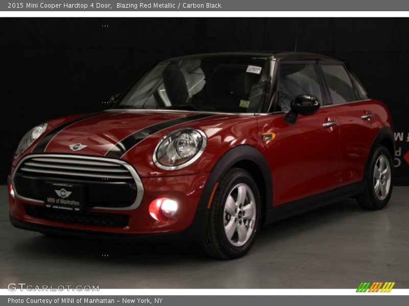 Blazing Red Metallic / Carbon Black 2015 Mini Cooper Hardtop 4 Door