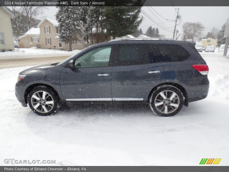 Dark Slate / Almond 2014 Nissan Pathfinder Platinum AWD