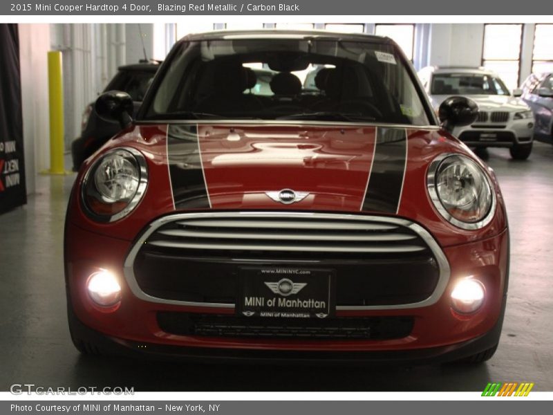 Blazing Red Metallic / Carbon Black 2015 Mini Cooper Hardtop 4 Door