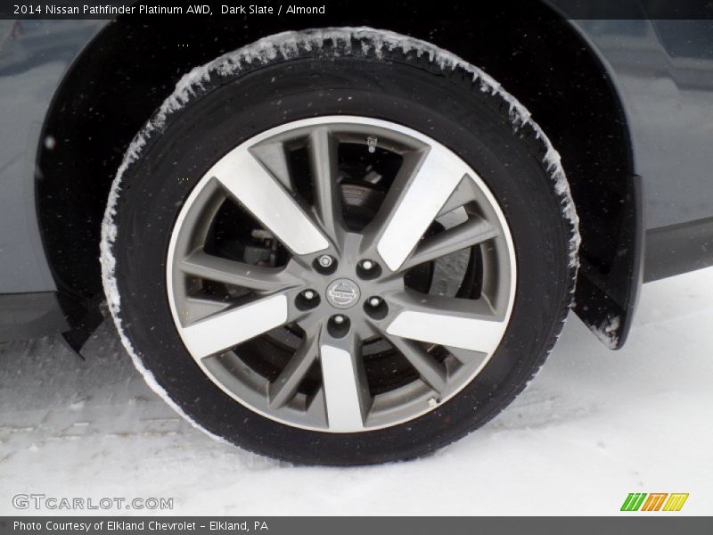 Dark Slate / Almond 2014 Nissan Pathfinder Platinum AWD
