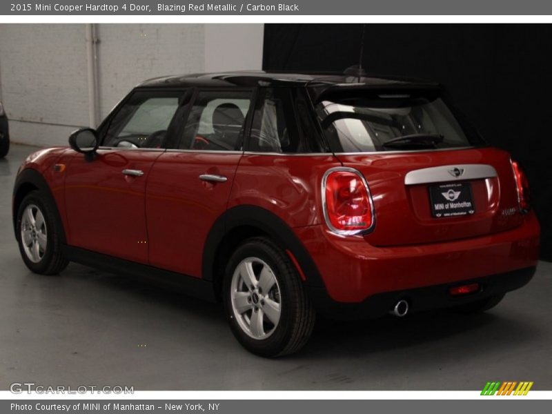 Blazing Red Metallic / Carbon Black 2015 Mini Cooper Hardtop 4 Door