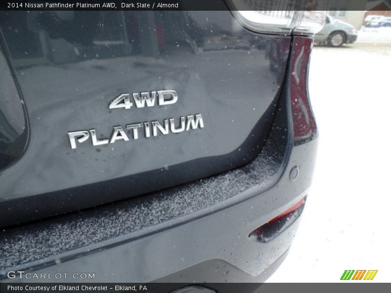 Dark Slate / Almond 2014 Nissan Pathfinder Platinum AWD