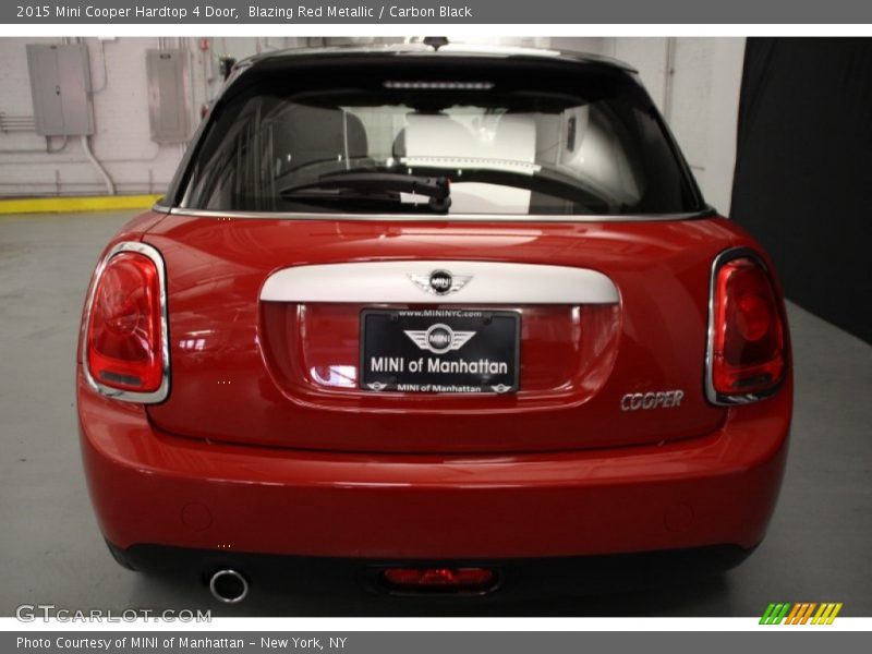 Blazing Red Metallic / Carbon Black 2015 Mini Cooper Hardtop 4 Door