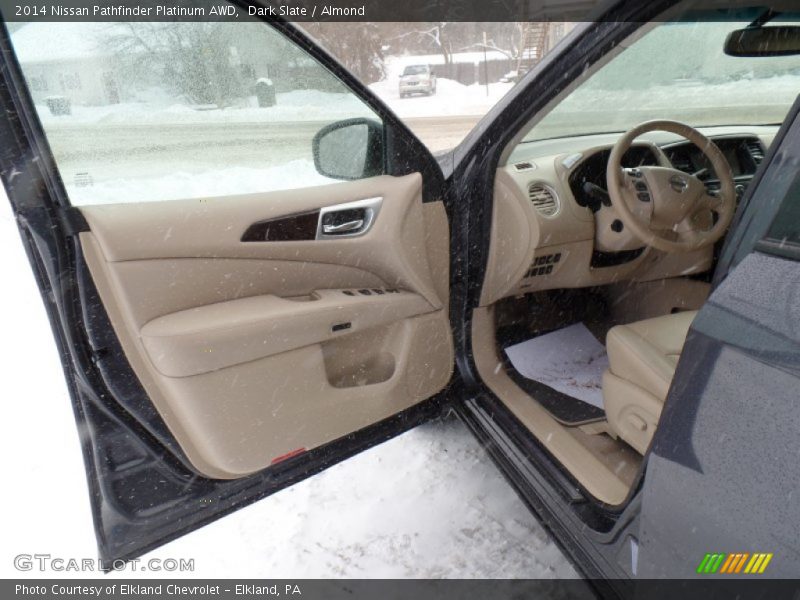Dark Slate / Almond 2014 Nissan Pathfinder Platinum AWD