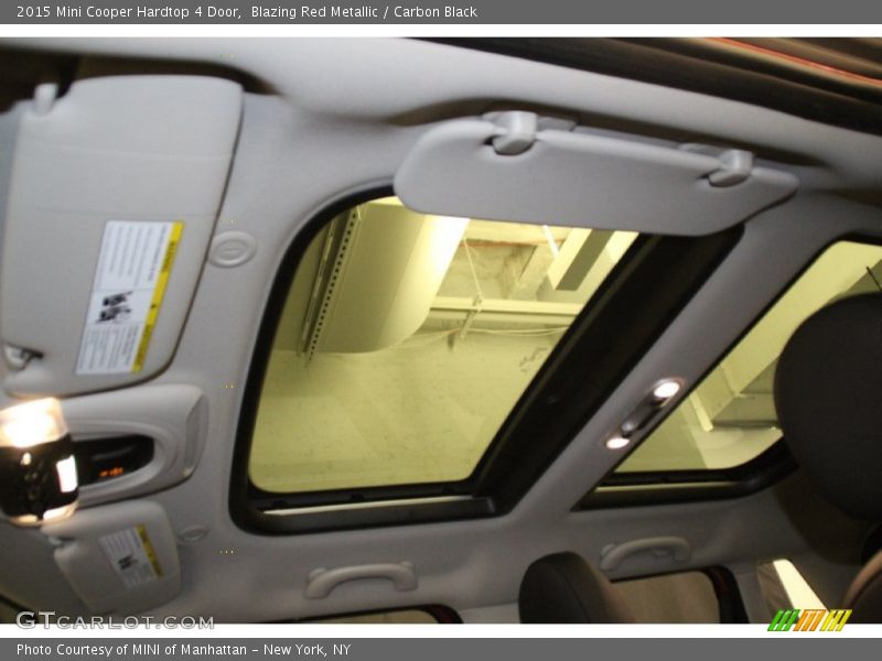 Blazing Red Metallic / Carbon Black 2015 Mini Cooper Hardtop 4 Door