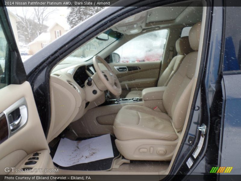 Dark Slate / Almond 2014 Nissan Pathfinder Platinum AWD