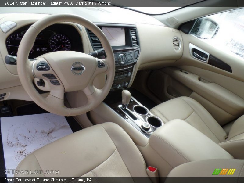 Dark Slate / Almond 2014 Nissan Pathfinder Platinum AWD