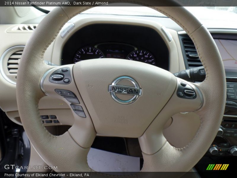 Dark Slate / Almond 2014 Nissan Pathfinder Platinum AWD