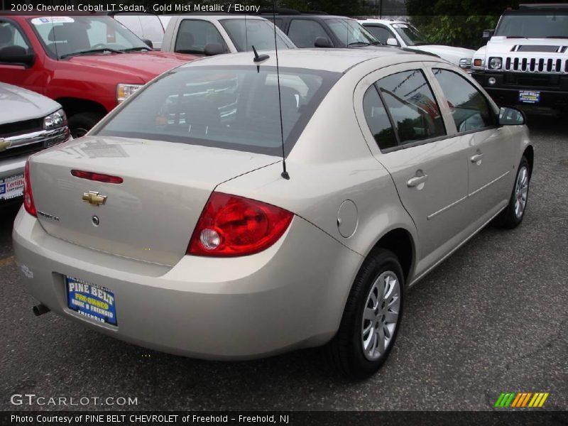 Gold Mist Metallic / Ebony 2009 Chevrolet Cobalt LT Sedan