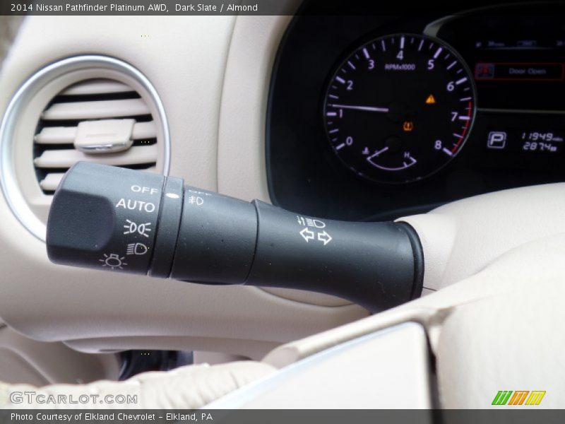 Dark Slate / Almond 2014 Nissan Pathfinder Platinum AWD
