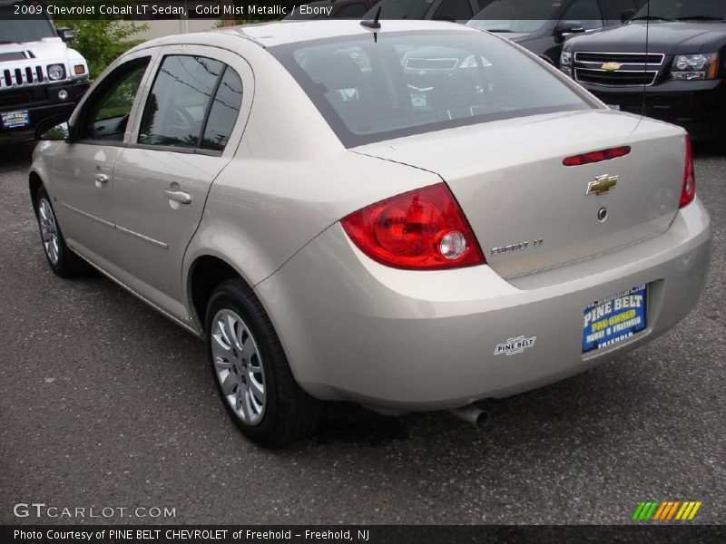 Gold Mist Metallic / Ebony 2009 Chevrolet Cobalt LT Sedan