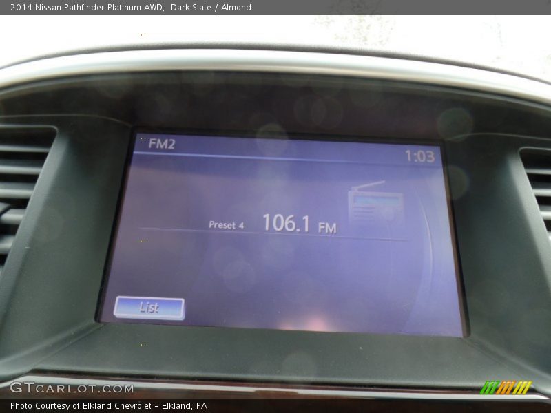 Dark Slate / Almond 2014 Nissan Pathfinder Platinum AWD