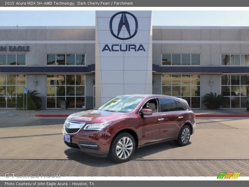 Dark Cherry Pearl / Parchment 2015 Acura MDX SH-AWD Technology