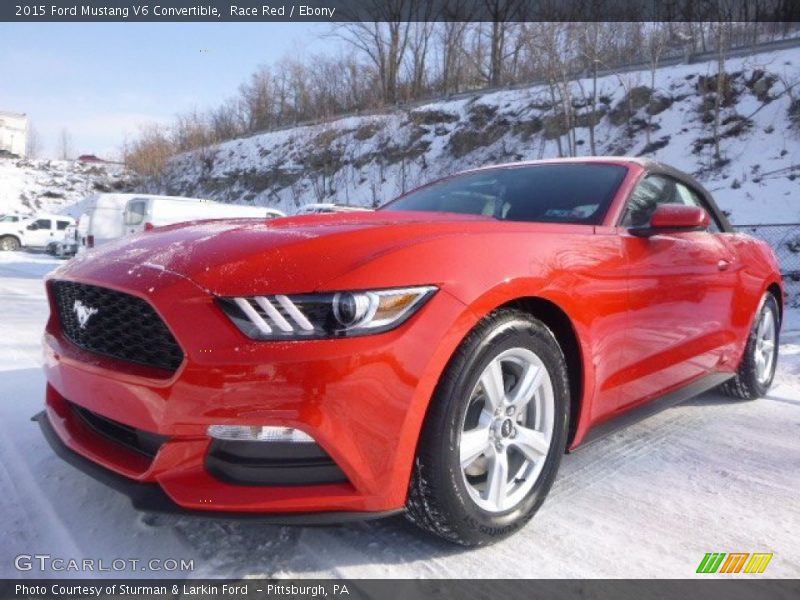 Front 3/4 View of 2015 Mustang V6 Convertible