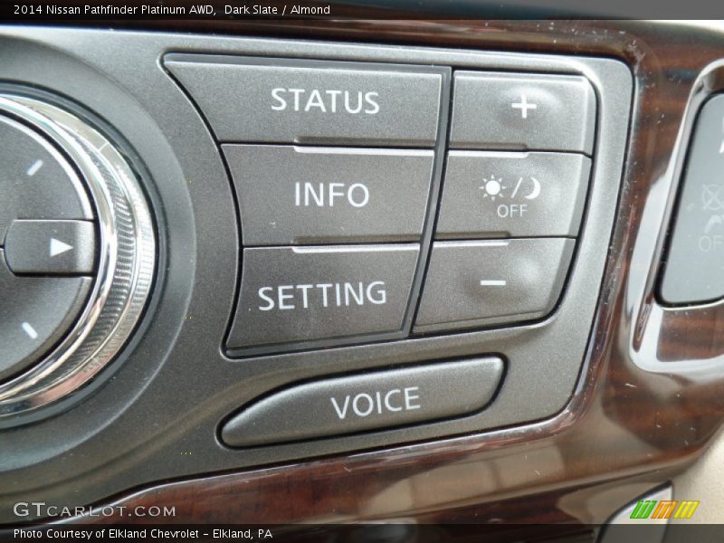 Dark Slate / Almond 2014 Nissan Pathfinder Platinum AWD