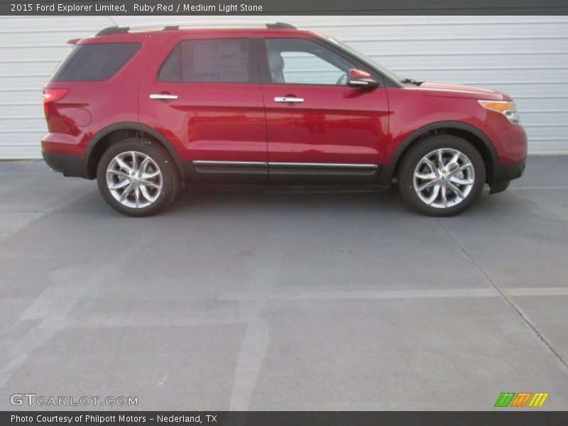 Ruby Red / Medium Light Stone 2015 Ford Explorer Limited