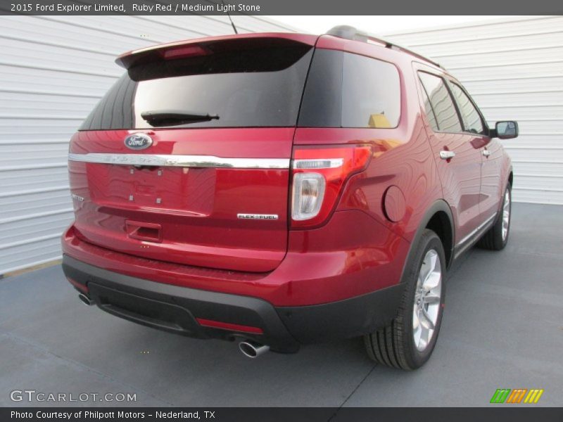 Ruby Red / Medium Light Stone 2015 Ford Explorer Limited