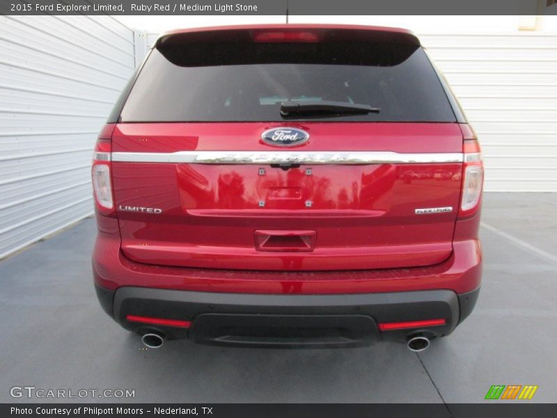 Ruby Red / Medium Light Stone 2015 Ford Explorer Limited