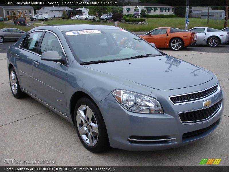 Golden Pewter Metallic / Titanium 2009 Chevrolet Malibu LT Sedan