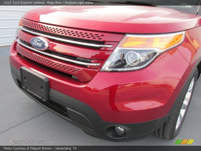 Ruby Red / Medium Light Stone 2015 Ford Explorer Limited