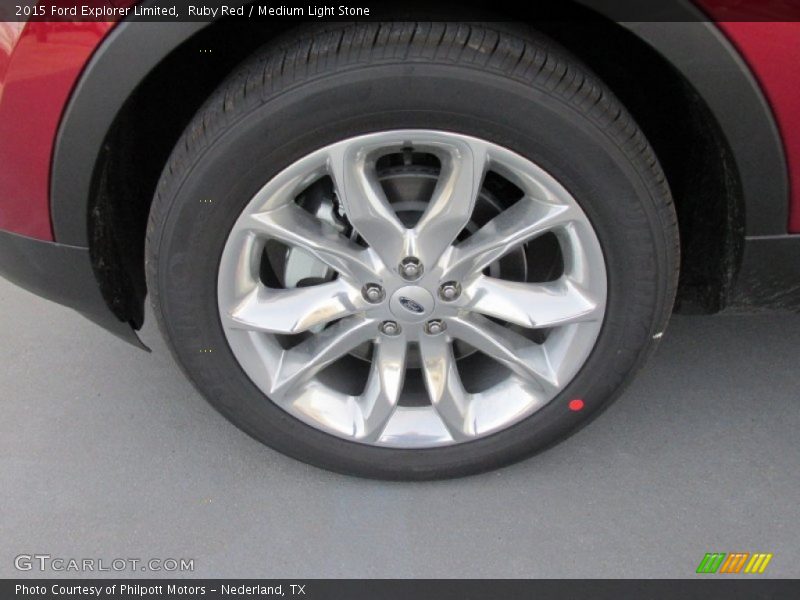 Ruby Red / Medium Light Stone 2015 Ford Explorer Limited
