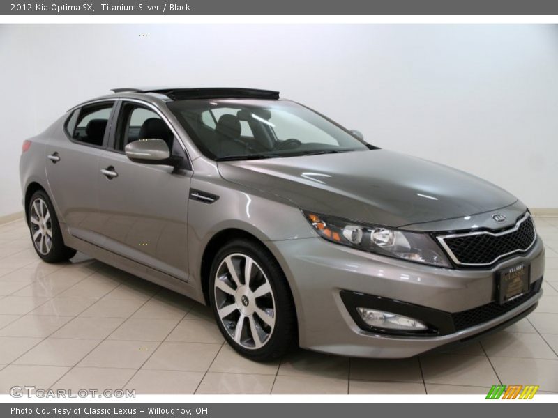 Titanium Silver / Black 2012 Kia Optima SX