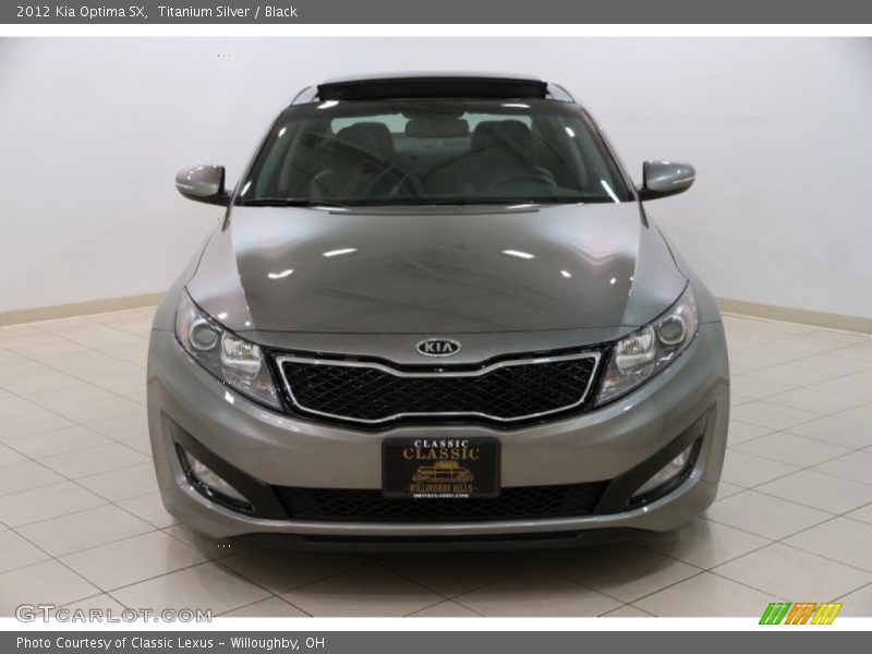 Titanium Silver / Black 2012 Kia Optima SX