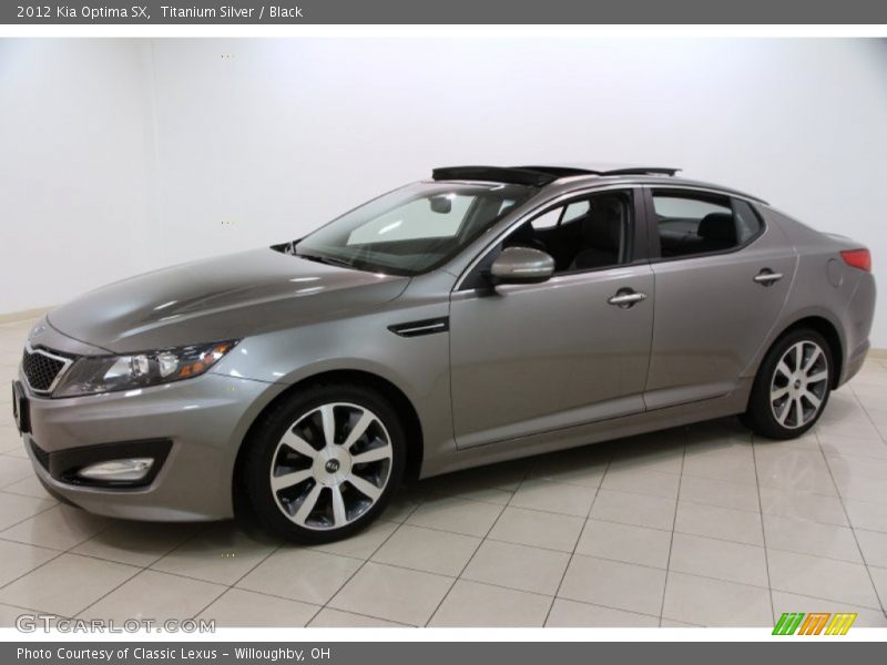 Titanium Silver / Black 2012 Kia Optima SX