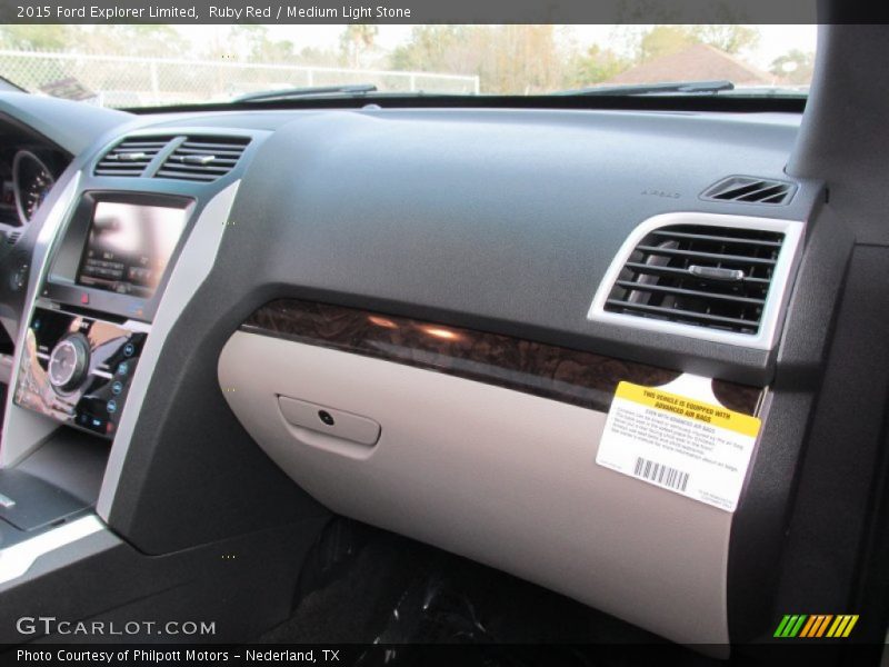 Ruby Red / Medium Light Stone 2015 Ford Explorer Limited