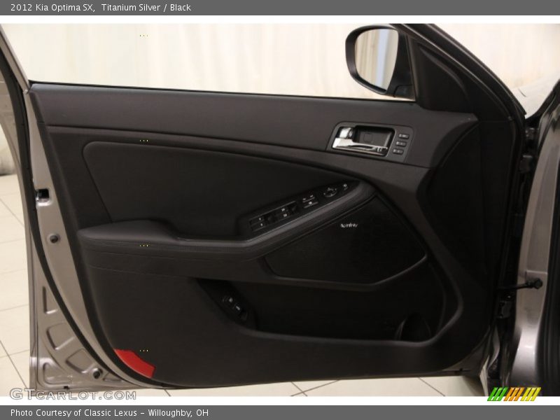 Titanium Silver / Black 2012 Kia Optima SX
