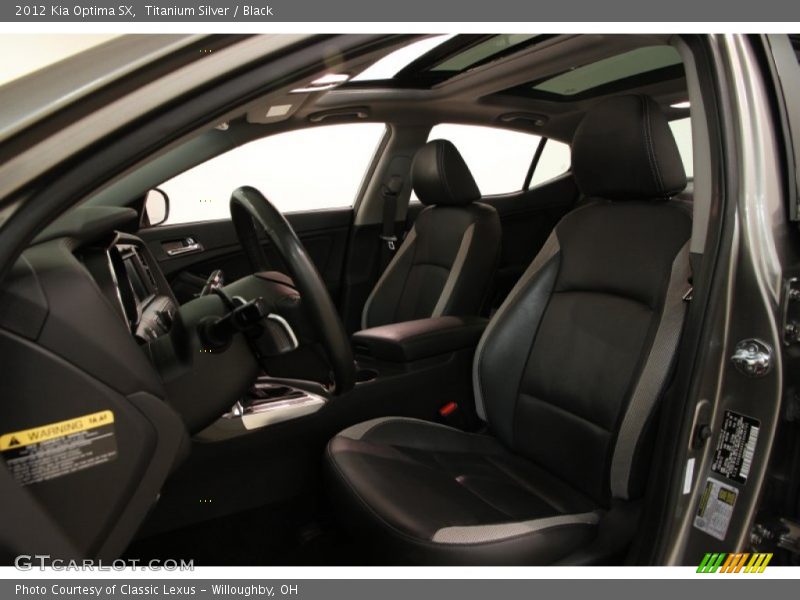 Titanium Silver / Black 2012 Kia Optima SX