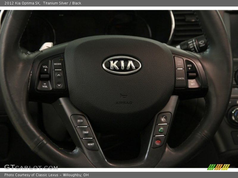 Titanium Silver / Black 2012 Kia Optima SX