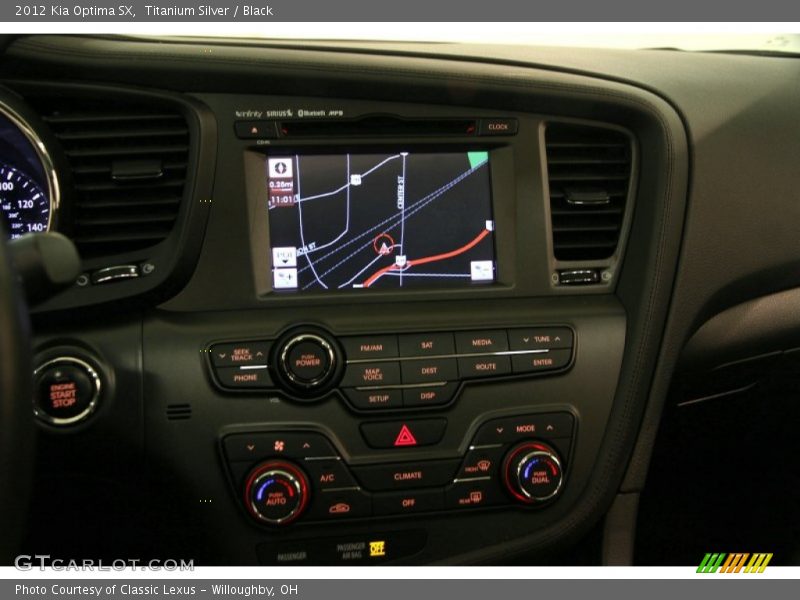 Titanium Silver / Black 2012 Kia Optima SX