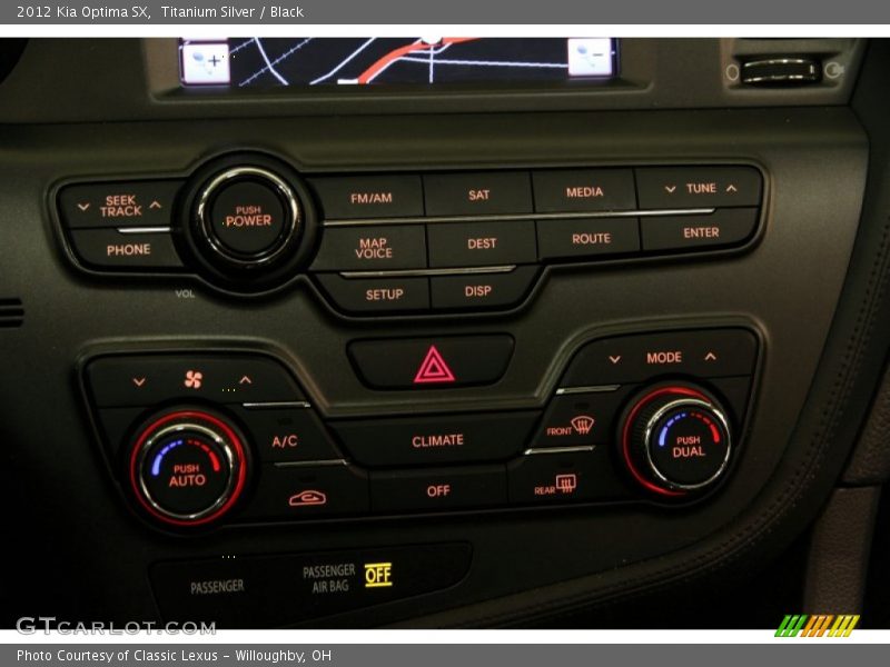 Titanium Silver / Black 2012 Kia Optima SX