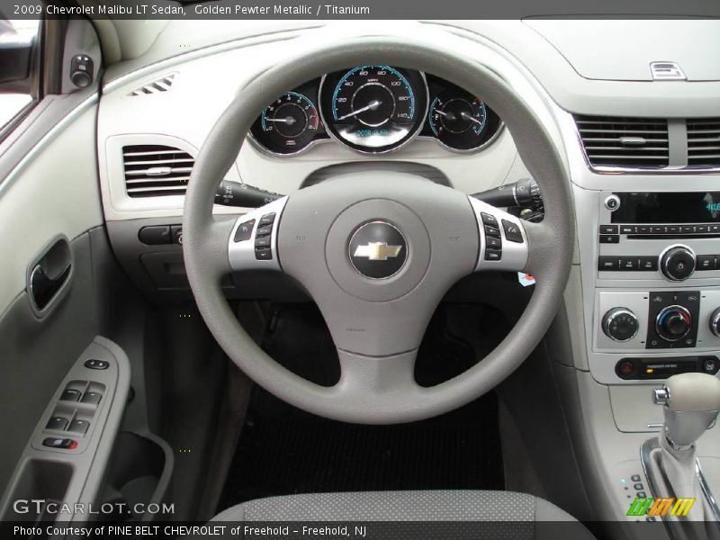 Golden Pewter Metallic / Titanium 2009 Chevrolet Malibu LT Sedan