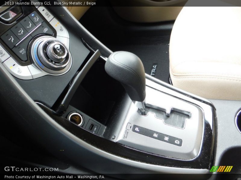 Blue Sky Metallic / Beige 2013 Hyundai Elantra GLS