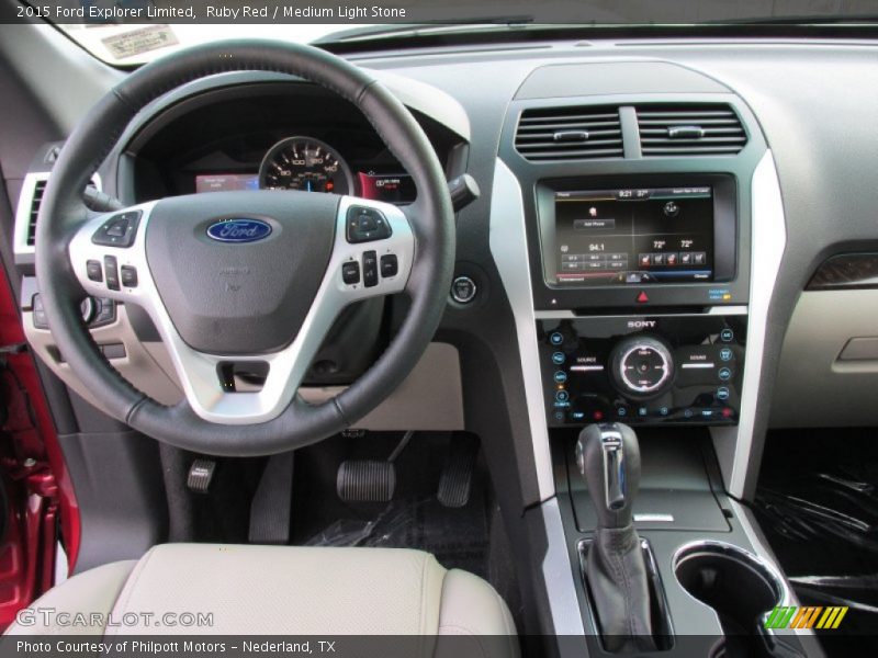 Ruby Red / Medium Light Stone 2015 Ford Explorer Limited
