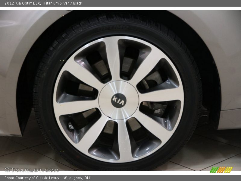 Titanium Silver / Black 2012 Kia Optima SX