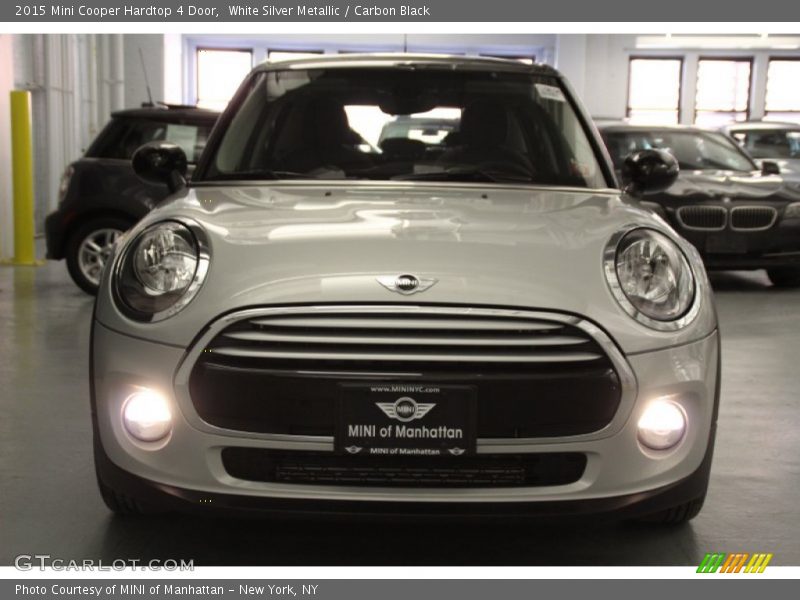 White Silver Metallic / Carbon Black 2015 Mini Cooper Hardtop 4 Door