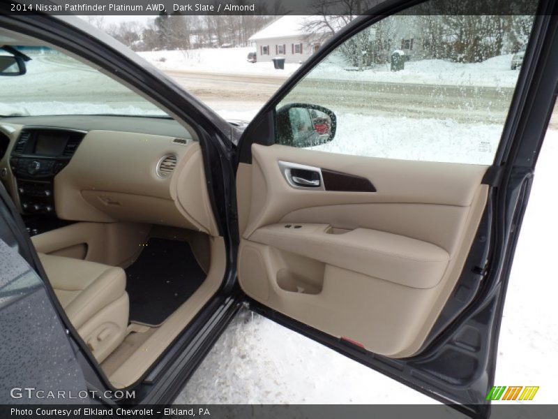 Dark Slate / Almond 2014 Nissan Pathfinder Platinum AWD