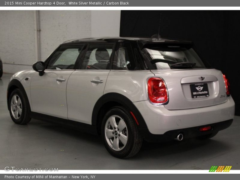 White Silver Metallic / Carbon Black 2015 Mini Cooper Hardtop 4 Door