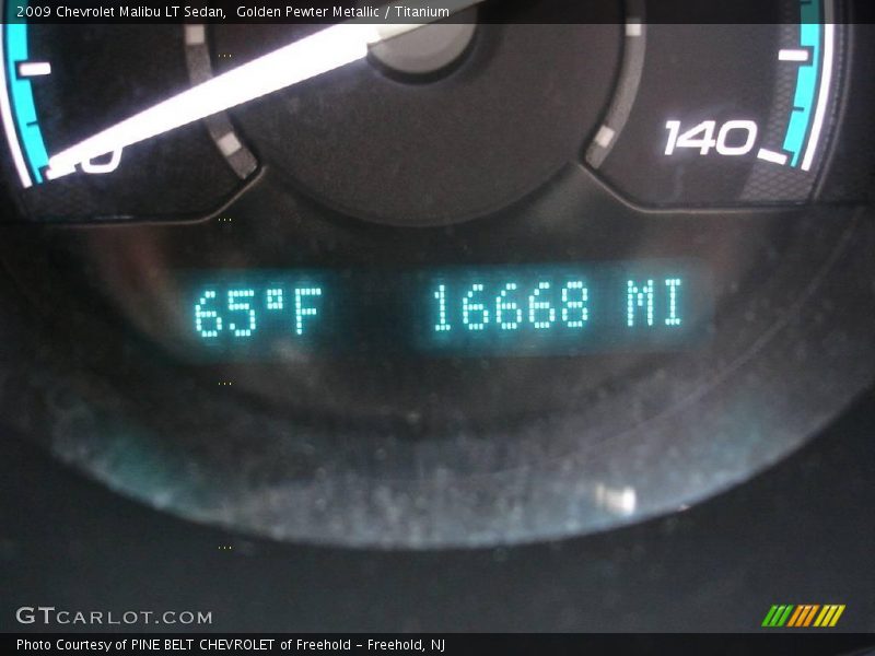 Golden Pewter Metallic / Titanium 2009 Chevrolet Malibu LT Sedan