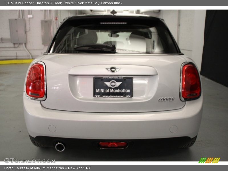 White Silver Metallic / Carbon Black 2015 Mini Cooper Hardtop 4 Door