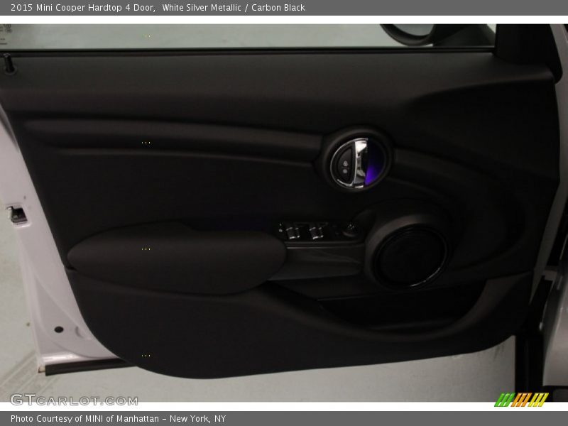 White Silver Metallic / Carbon Black 2015 Mini Cooper Hardtop 4 Door